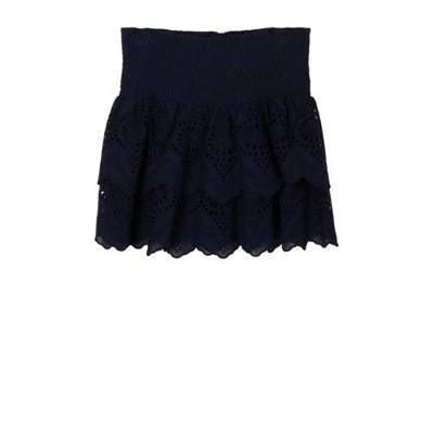 s.Oliver rok met open detail donkerblauw