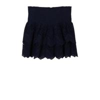 s.Oliver rok met open detail donkerblauw