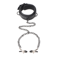 XR Brands Collared Temptress - Collar Nipple Clamps