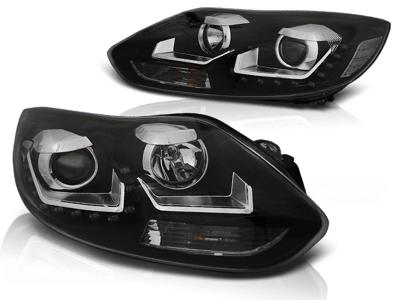 Tuning-Tec Koplampen met parkeerlicht FORD FOCUS MK3 11- 10 14 ZWART