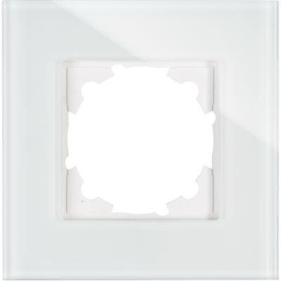 Kopp 405302008 Afdekking Frame 1-voudig HK 07, Athenis Wit (glanzend)