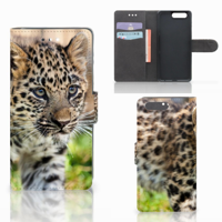 Huawei P10 Telefoonhoesje met Pasjes Baby Luipaard