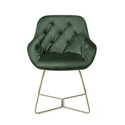 Jesper Home Eetkamerstoel 'Tara' Beehive Gold, kleur Jungle Zen