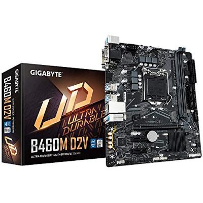 Gigabyte B460M D2V mATX Moederbord voor Intel LGA 1200 CPU's