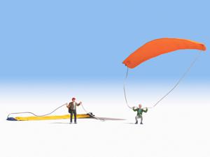 NOCH 15886 H0 Paragliders figuren Geverfd, Staand