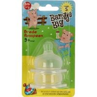 Bargje Big Silicone speen brede fles maat S (2 st)