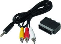 TechniSat Jack Cinch/SCART adapterset voor TechniSat receiver (geschikt voor TECHNISTAR S5, TECHNISTAR S6, DIGIPAL T2 DVR, DIGIT S3 DVR en andere apparaten) zwart