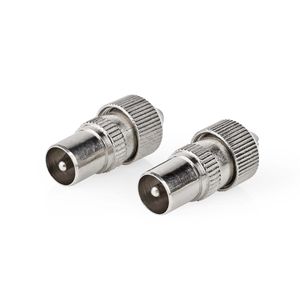 Nedis IEC Connector | Male | Zilver | 2 Stuks | 1 stuks - CSGP40902ME CSGP40902ME