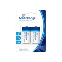MediaRange MRBAT108 Batterijen Baby C LR14 2 Stuks Batterijtype Alkaline 1,5 Volt Blauw/Wit
