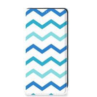 Samsung Galaxy A41 Hoesje met Magneet Zigzag Blauw - thumbnail