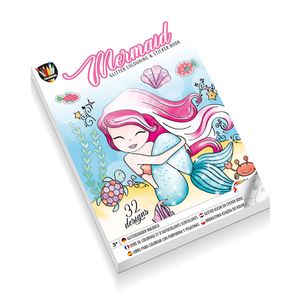 Creative Craft Group Glitter Kleuren Stickerboek Zeemeermin