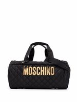 Moschino sac fourre-tout matelassé à logo - Noir - thumbnail