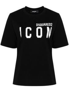 DSQUARED2 t-shirt en coton à logo imprimé - Noir