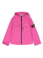 Stone Island Junior veste zippée à capuche - Rose