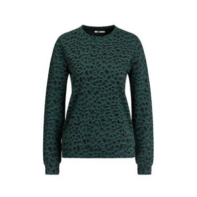 WE Fashion sweater met all over print trekking green