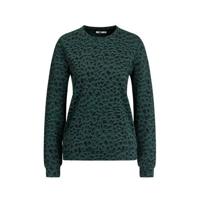 WE Fashion sweater met all over print trekking green