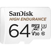 SanDisk High Endurance Monitoring miniSDXC-kaart 64 GB Class 10, UHS-I, UHS-Class 3, v30 Video Speed Class Incl. SD-adapter - thumbnail