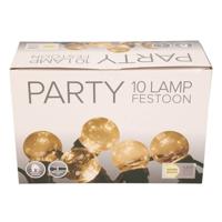Festoon buiten lichtsnoer 5 meter met warm witte LED lampjes - Lichtsnoer voor buiten