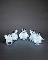 Konstsmide 6266-203 Acryl figuur Energielabel: F (A - G) Baby-pinguin Set van 5 stuks Koudwit LED Wit - thumbnail