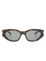 Saint Laurent Eyewear lunettes de soleil 638 à monture papillon - Marron - thumbnail