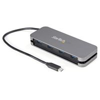 StarTech.com HB30CM4AB interface hub USB 3.2 Gen 1 (3.1 Gen 1) Type-C 5000 Mbit/s Zwart, Grijs - thumbnail