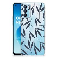 OPPO Reno 6 5G TPU Case Leaves Blue