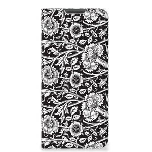 OPPO A54 5G | A74 5G | A93 5G Smart Cover Black Flowers