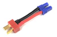 Conversie kabel Dean Man > EC2 Vrouw met silicone kabel 14AWG - thumbnail