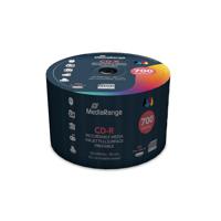 MediaRange CD-R 700MB|80min 52x schrijfsnelheid, volledig bedrukbaar (inkjetprinter), 50 stuks cakebox
