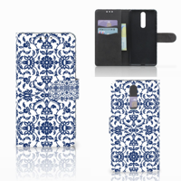 Nokia 8 Hoesje Flower Blue