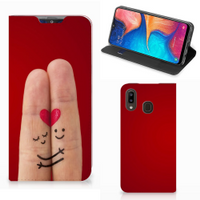 Samsung Galaxy A30 Hippe Standcase Liefde - Origineel Romantisch Cadeau - thumbnail