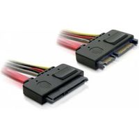 Delock 84362 Verlengkabel SATA 6 Gb/s 22-polige stekker > SATA 22-polige bus (5 V + 12 V) 20cm - thumbnail