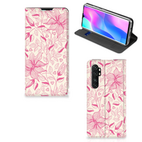 Xiaomi Mi Note 10 Lite Smart Cover Pink Flowers - thumbnail