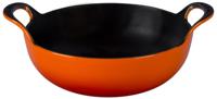 Le Creuset Wokpan / Balti Dish - Oranjerood - ø 24 cm / 2.7 liter - geëmailleerde anti-aanbaklaag - thumbnail