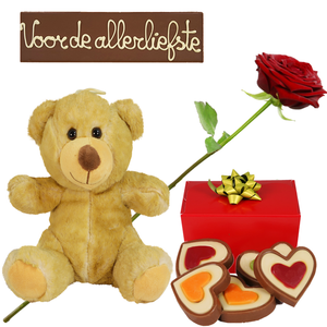 Liefde chocolade knuffel pakket bestellen