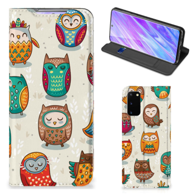 Samsung Galaxy S20 Hoesje maken Vrolijke Uilen