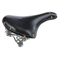 Selle Monte Grappa Zadel m/veer Old Frontiers leer zwart