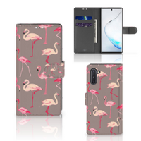 Samsung Galaxy Note 10 Telefoonhoesje met Pasjes Flamingo