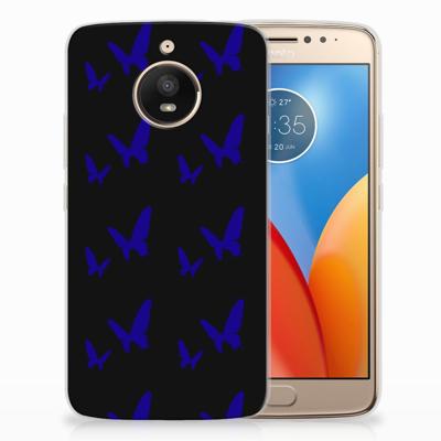 Motorola Moto E4 Plus TPU bumper Vlinder Patroon