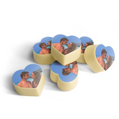 Chocolade Pralines - Hartjes met foto - Praliné - 12 stuks