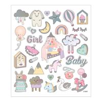 Creativ Company Stickers Baby Girl, 1 Vel