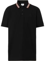 Burberry polo à rayures Icon - Noir