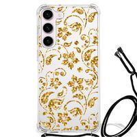 Samsung Galaxy S23 Case Gouden Bloemen