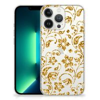 iPhone 13 Pro Max TPU Case Gouden Bloemen - thumbnail