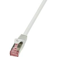 LogiLink CQ2072S RJ45 Netwerkkabel, patchkabel CAT 6 S/FTP 5.00 m Grijs Vlambestendig, Snagless 1 stuk(s)