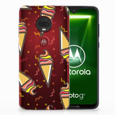 Motorola Moto G7 | G7 Plus Siliconen Case Icecream Motorola Moto G7 | G7 Plus Siliconen Case Icecream
