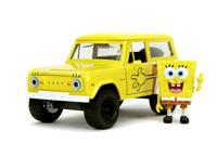 Jada Sponge Bob 1973 Ford Bronco 1:24, Geel