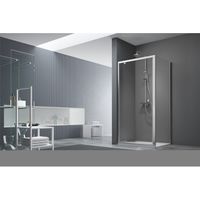 Royal plaza Free basic zijwand 90x190cm chroom/helder glas - thumbnail