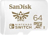 SanDisk MicroSDXC-Kaart Voor Nintendo Switch 64 GB (V30, U3, C10, A1, Leessnelheden Tot 100 MB/s, Van Meerdere Games)