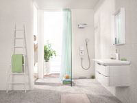 Muuraansluitbocht FixFit Square HansGrohe met Terugslagklep Geborsteld Zwart Chroom - thumbnail